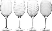 Mikasa Cheers Bordeaux Red Wine Glass, 24-Ounce, Set of 4