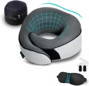 Travel Neck Pillows for Airplanes, Sleeping Essentials for Long Flight, 360° Hea