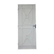 2032 x 813mm Barrier Door Steel Frame Metric Sutton White