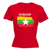 Myanmar Country Flag Nationality - Womens T-Shirt T Shirt Tshirt