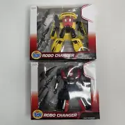 Kids Stuff Yellow/Red/Black Robo Changer Transforms from Robot to Car Toy 2-Pack