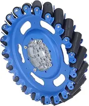 8in Omni Directional Wheel Robot Chassis Parts with TPU Rubber Rollers 203mm Diameter 40mm Width for DIY Smart Car (5606-0100-0203)