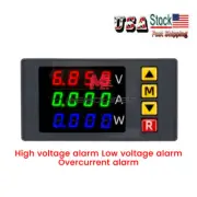 DC0-100V 10A 1000W LED Digital Voltmeter Ammeter Wattmeter Power Meter Tester US