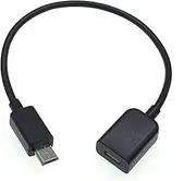 Micro USB Male to Female Extension Cable OTG Extender Data Sync Power Supply Charger Extending Cord (20CM)