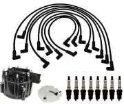 ACDelco Ignition Kit Distributor Rotor Cap Wire Spark Plugs For Chevy Monza V8