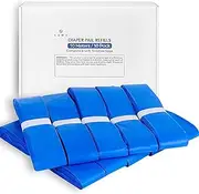 LEMU Nappy Bin Refill Bags 10-Pack (10 Meters each) - Compatible with Tommee Tippee Twist & Click - 7 Layer Anti-Bacterial and Max Odor Protection - Eco-Friendly - Cassette not included