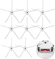 [YBVABE] Silicone Side Brushes for Roborock S8 Series, S7 Series, S7 Maxv Series, S6 Series, S5 Series, S4 Series, Q7 Series, Q8 Series, E Series 8Pack Robot Vacuum Accessories Replacement Parts