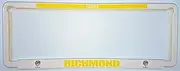 1x Official AFL Richmond Tigers Car Number Plate Frame Cover Surround