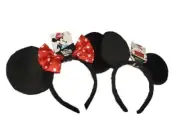 NEW Disney Minnie Mouse Ears and Mickey Mouse Ears SET