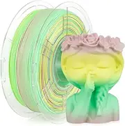 3D Printer Matte HS PLA+ Filament, Rainbow PLA Plus Filament 1.75mm +/- 0.02 mm, Fast Printing, Supports Printing Speeds from 30 to 600 mm/s