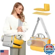 JourCraf Small Dog Sling Carrier, Front Facing Dog Carrier Sling, Hands Free