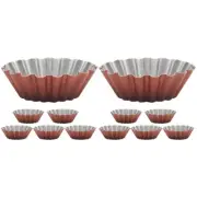 12 Pcs non sticks tart pans mini tart pans tart pans with removable bottoms