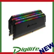 Corsair Dominator Platinum RGB 32GB (2x16GB) DDR4 3200MHz C16 XMP 2.0 Black Desk