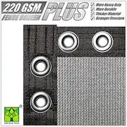 ColourTree Plus Extra Heavy Duty Fence Privacy Screen Mesh Cover - Commercial Grade 220 GSM - Heavy Duty - 3 Years Warranty (5' x 50', Grey)