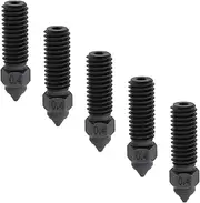 ECSiNG 5 Pcs 3D Printer Extruder Hotend Nozzle Kit 0.4mm Compatible with Creality K1 Max CR-M4 CR-10 SE Compatible with Ender 3 V3 KE 3D Printers