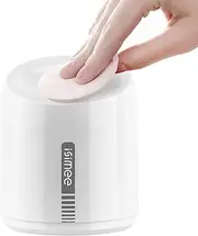 ISIMEE Automatic Makeup Remover Dispenser, Electric Micellar Water Dispenser, 6.8OZ Smart Cleansing Water Dispenser, Type-C Charger 4 Months Battery Life for Liquid Oil Facial Toner White 3.5''x4.3''