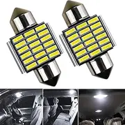 2 x CAR 12V LED 28MM FESTOON INTERIOR WHITE LIGHT BULB MAP DOME LIGHTS INTERIOR 18SMD AUTO DOME GLOBE
