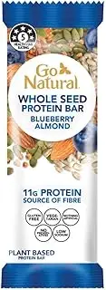 Go Natural Whole Seed Protein Bar Blueberry Almond 40 g (Pack of 16)