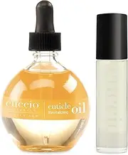 Cuccio Naturale Cuticle Revitalizing Oil Set - Provides Intense Hydration - Replenishes And Strengthens Nails - Promotes Healthier Skin - Easy To Use Rollerball Applicator - Milk And Honey - 2 Pc