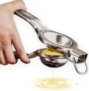 Lemon Squeezer - Large Stainless-Steel Manual Citrus Juicer for Lime Juice & Ora