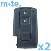 2 x 2 Button Smart Remote Key Keyless Shell Case Compatible With Toyota Prius