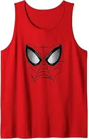 [Marvel] Spider-Man Web Mask Face Portrait Tank Top