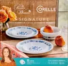 PIONEER WOMAN / CORELLE 12 Piece Dinnerware Set - Evie Blue / Floral NIB