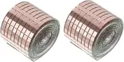 2Rolls Creative Glass Mirror Mosaic Sticker of Self Adhesive Wall Decals for Decor Interior Design Art Collage Tiles Finish