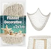 Sukh Fish Net Decorative - Fish Net Decorations Decorative Netting Nautical Fishnet Table Runner Nets Netting Fishnet Ocean Party Decor Decoration Decorative Fishing Rope Netting Decorations