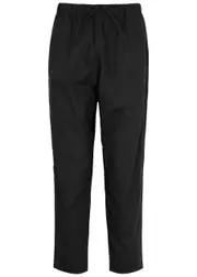 Foemina Ashley Cropped Cotton-poplin Trousers - Black - 8 (UK8 / S) 8 (UK8 / S)