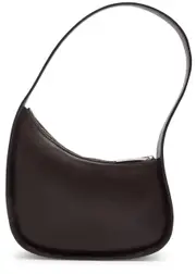 The Row Half Moon Leather top Handle bag - Brown ONE SIZE