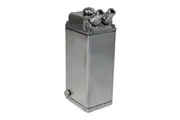 SAAS Baffled Oil Catch Can 600cc Billet Polished Aluminium Alloy Tank Mount Kit