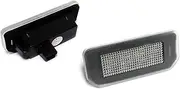 FIQOME 2x LED Licence Number Plate Light White Canbus, for 2017-2023 Model 3 2020-2023 Model Y Car Number Plate Led Light