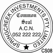 CS08 Custom Business The Common Seal of Rubber Flash Stamp Self Inking Refillabl