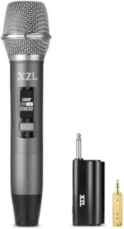 Gray Color Professional Wireless Microphone for Karaoke Singing