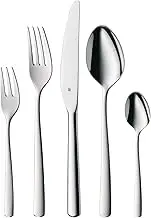 WMF Boston Cromargan Cutlery Set for 12 People, Stainless_Steel, Silver, 49 x 39 x 5.5 cm