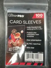 Ultra Pro Soft Card 100 Sleeves NEW NIP 81126