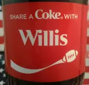 Share A Coke With Willis 2019 Personalized Coca Cola Bottle