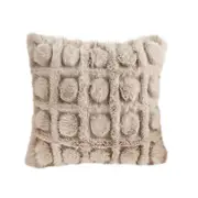 SOGA 45cm Wabi-sabi Herringbone Plush Square Throw Pillow
