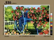 Canvas Antique on The Plough Blue 30x40cm