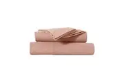 Kingtex Rose Pink Ultra-Soft Micro Flannel Sheet Set 40 cm Wall