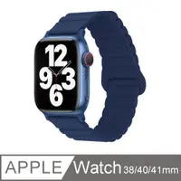 在飛比找PChome24h購物優惠-Apple Watch 7/6/5/4/3/2/SE 矽膠鏈