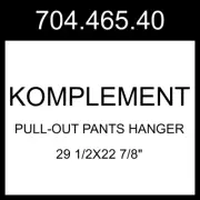 IKEA KOMPLEMENT Pull-out Pants Hanger White 29 1/2x22 7/8" 704.465.40
