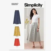 ChicButton Skirt Kit: Easy Sew Pattern for Sizes 16-24, White - Code 9267