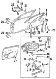 Genuine GM 1998-1999 Cadillac Deville Concours Front Door Lock Assembly 16637791
