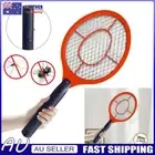 Bug Zapper Racket Electric Fly Swatter Handheld Battery Powered Zapper (Red)