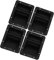 WATIIFUFU 4pcs Speaker Handle DIY Speaker Handles Replacement Small Side for Carrier Amplifier Supplies Black Plastic