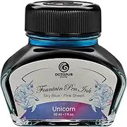 Octopus Fluids Unicorn Sheen Ink Fountain Pen Ink, Sheen Ink, Blue, 30 ml