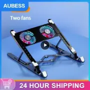 Laptop Cooler Base Stand Foldable Laptop Cooling Pad Support Adjustable Notebook