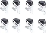 Binxind 8 Pack Sealer Bar Stopper Wine Bottle Cork Sparkling Wine Champagne Cap Stainless Steel Bar Champagne Cork Silver